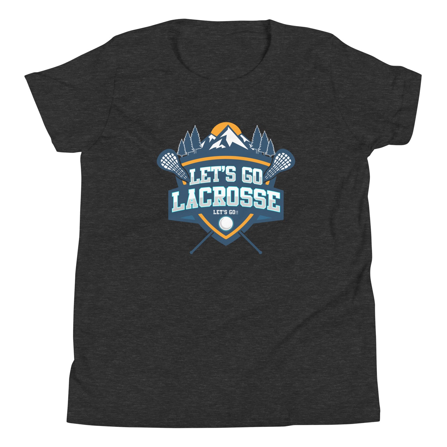 Youth Let's Go Lacrosse Bella + Canvas T-shirt