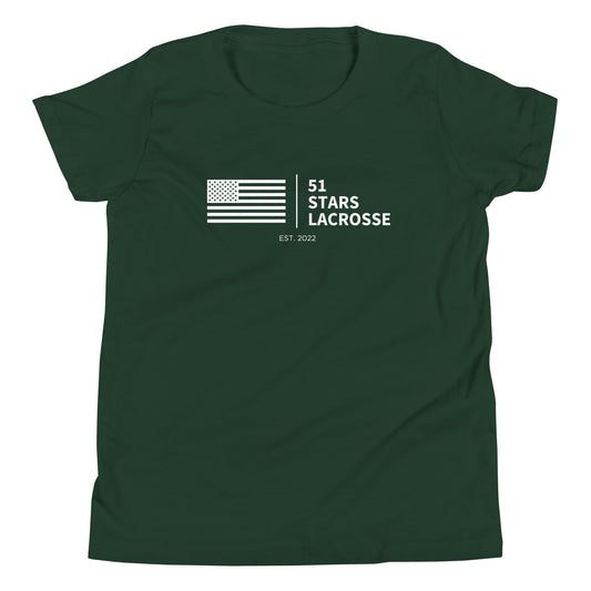 Youth 51 Stars Lacrosse Bella + Canvas T-shirt