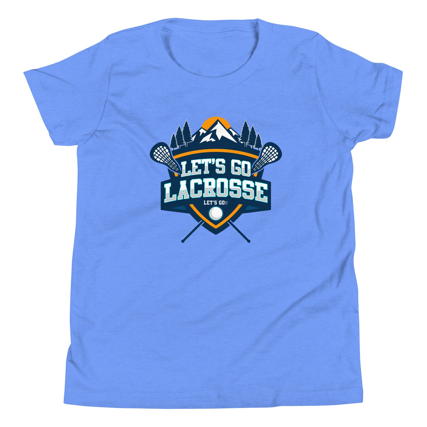 Youth Let's Go Lacrosse Bella + Canvas T-shirt
