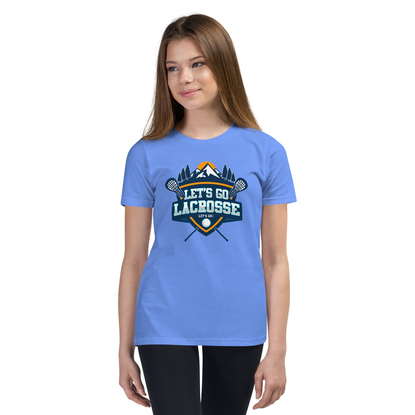 Youth Let's Go Lacrosse Bella + Canvas T-shirt