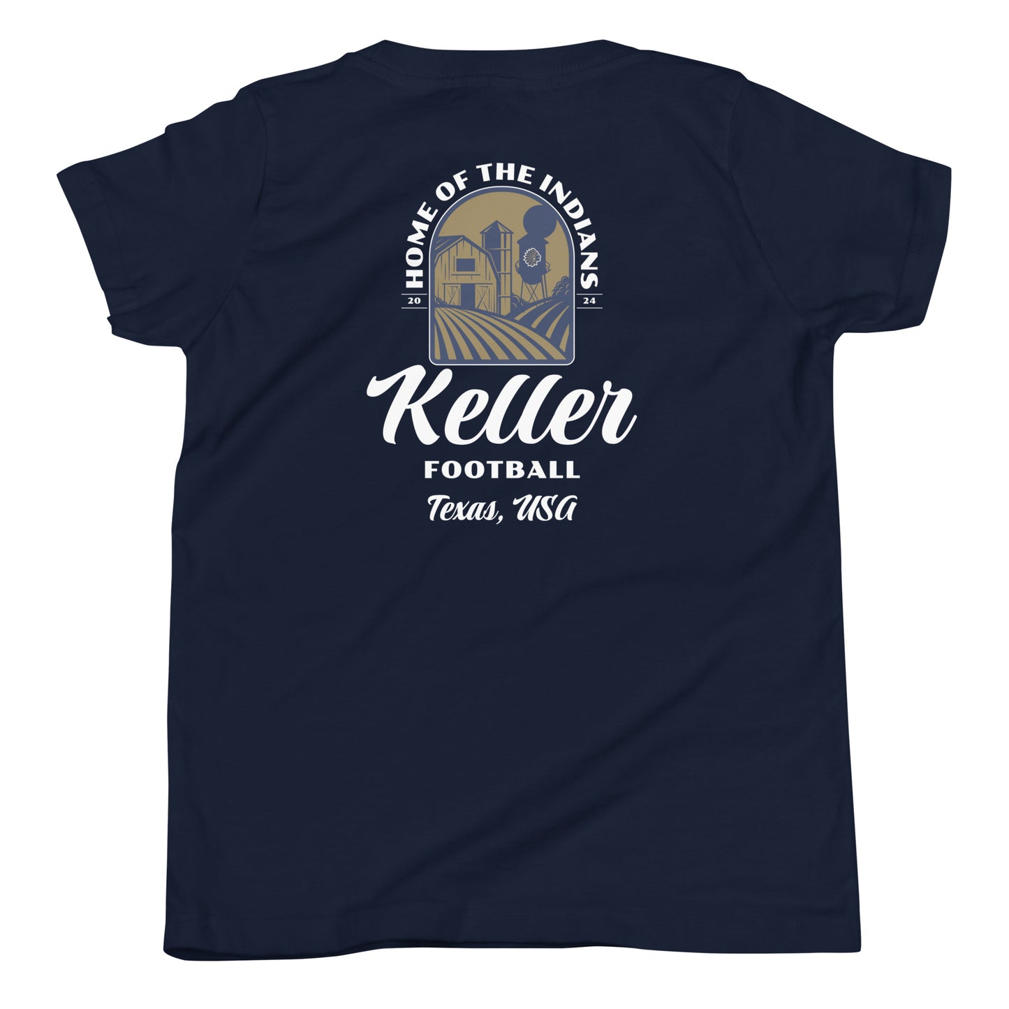 Youth Keller Football Bella + Canvas T-Shirt