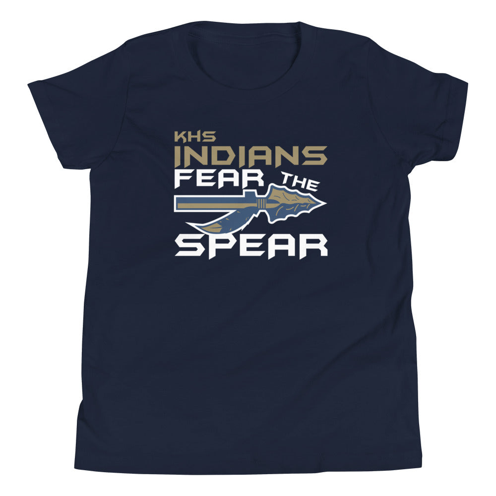 Youth Keller Football Bella + Canvas T-shirt