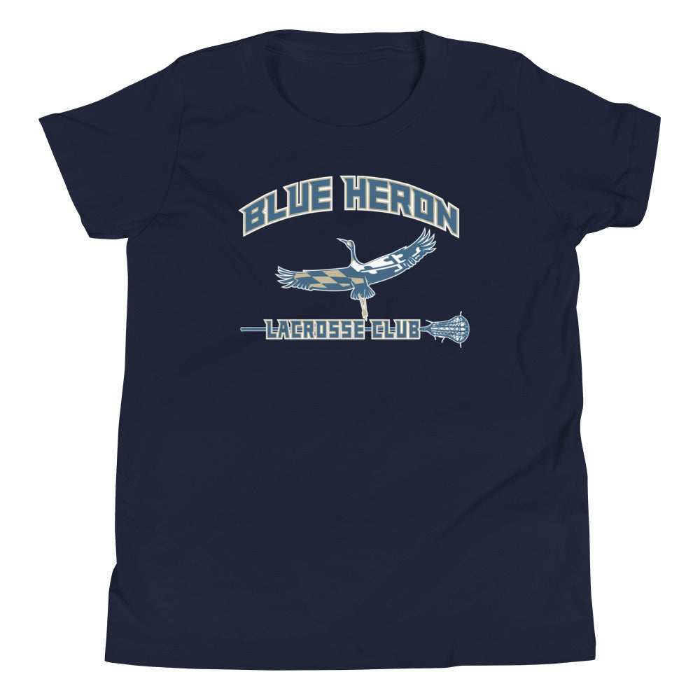 Youth Blue Heron Lacrosse Bella + Canvas T-Shirt