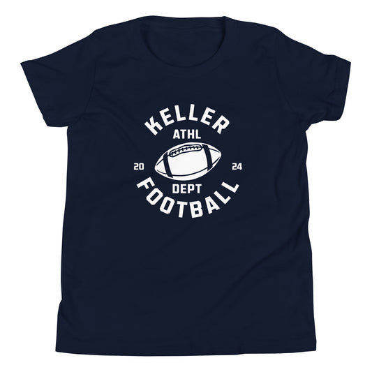 Youth Keller Football Bella + Canvas T-Shirt