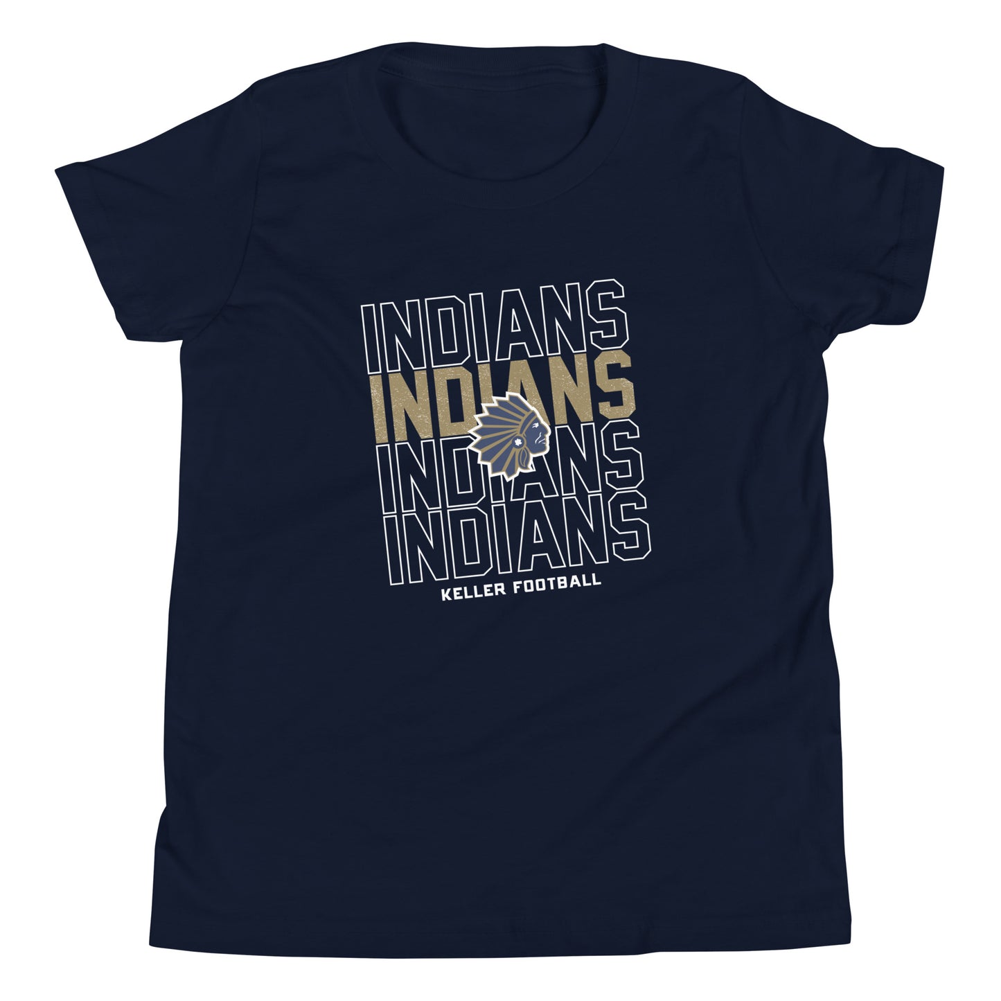 Youth Keller Football Bella + Canvas T-Shirt