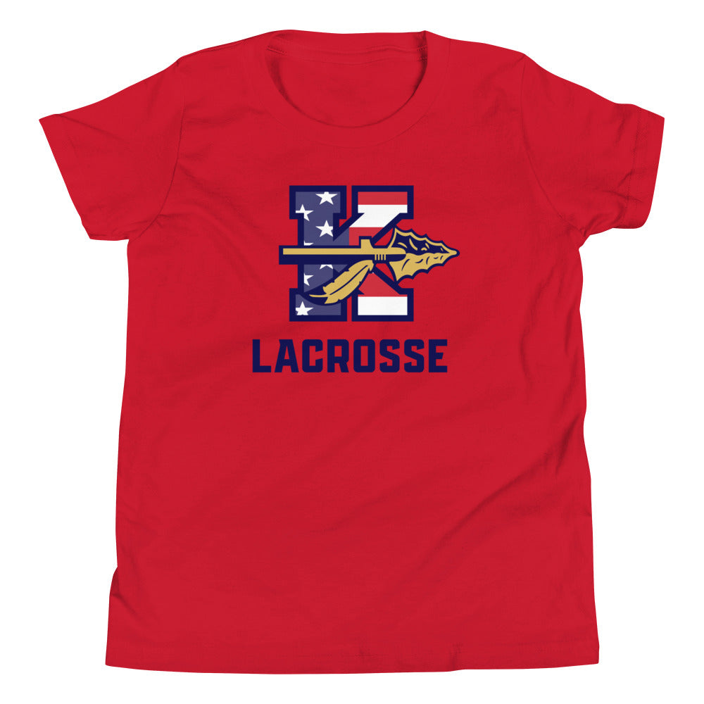 Youth Keller Lacrosse USA Bella + Canvas T-shirt