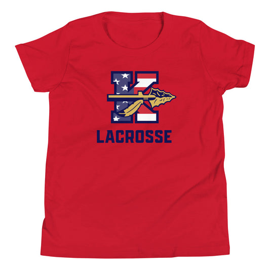Youth Keller Lacrosse USA Bella + Canvas T-shirt