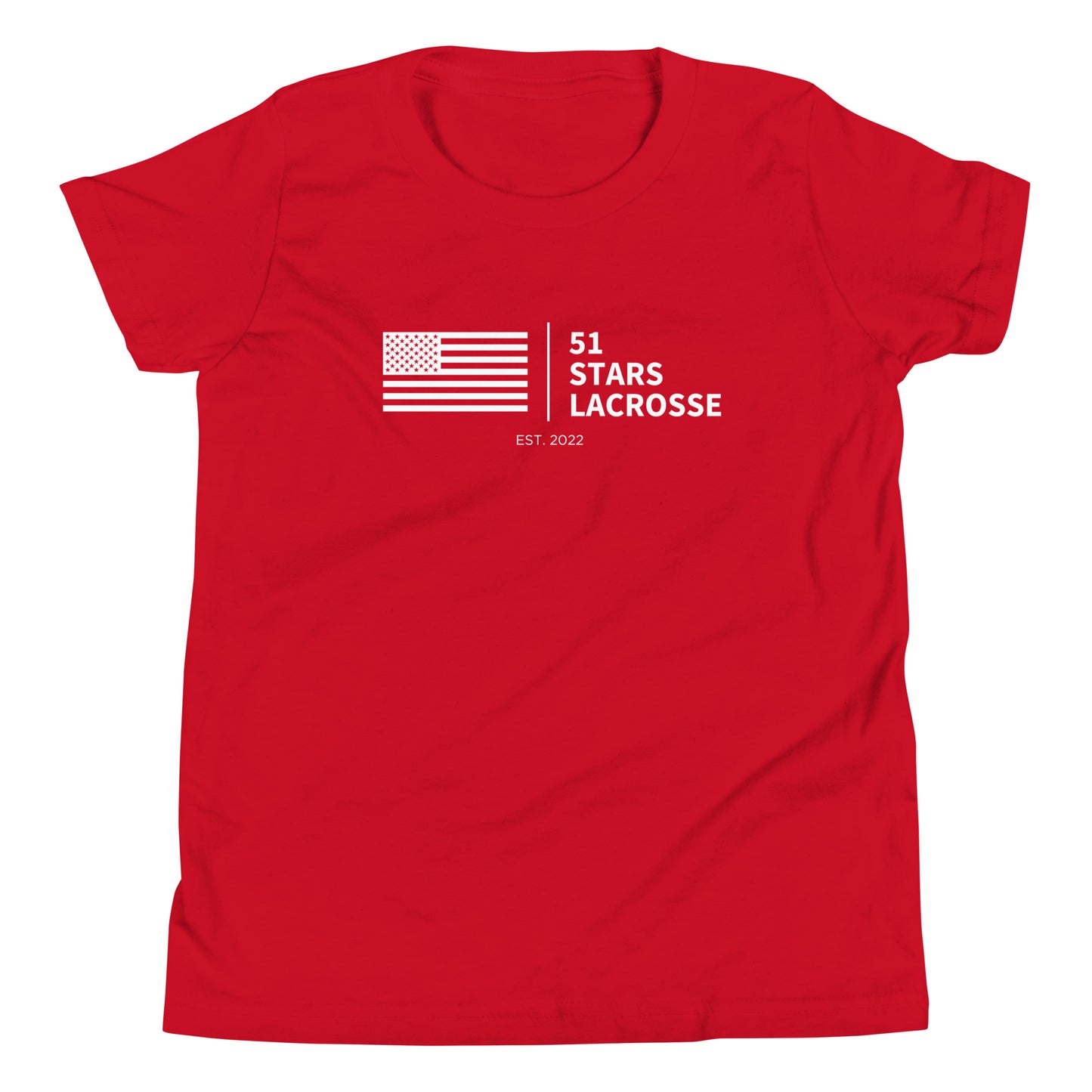Youth 51 Stars Lacrosse Bella + Canvas T-shirt