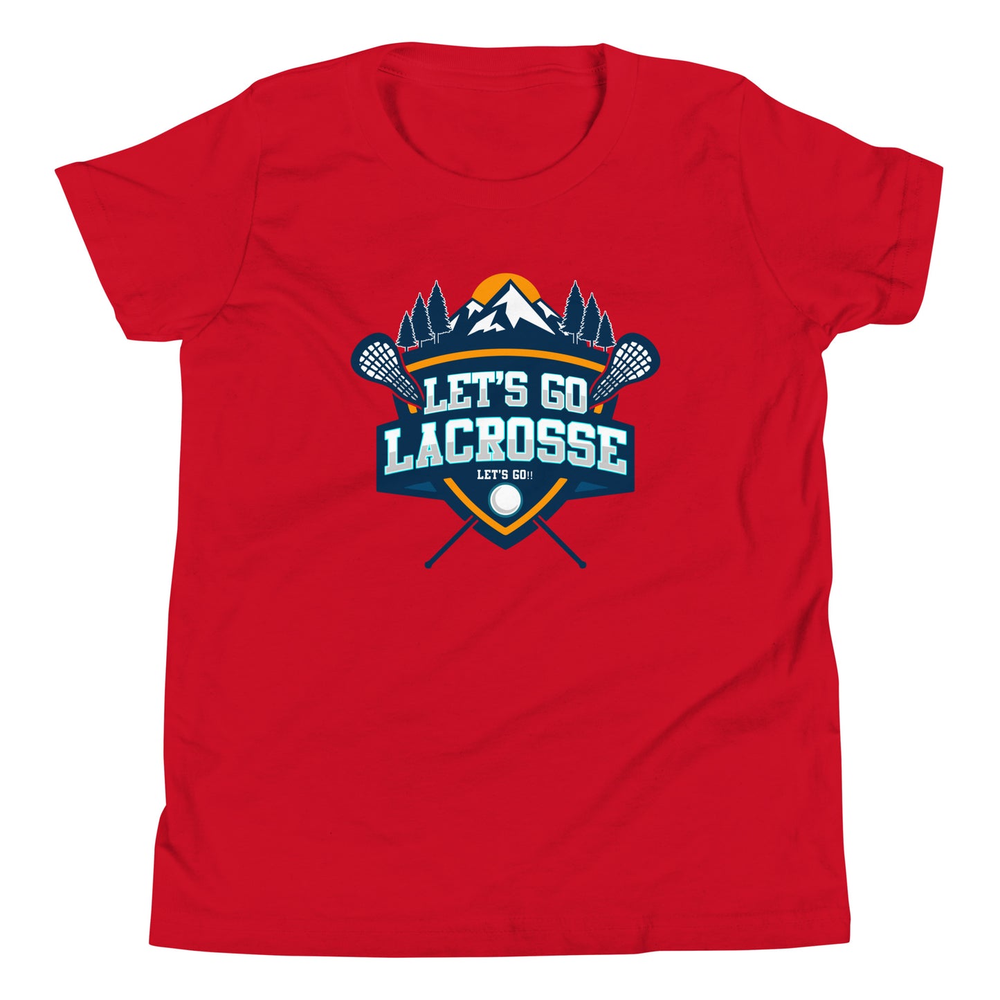 Youth Let's Go Lacrosse Bella + Canvas T-shirt