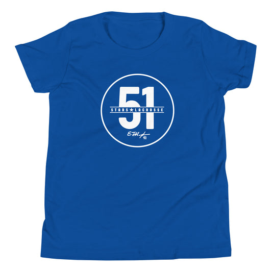 Youth 51 Stars Lacrosse Bella + Canvas T-shirt