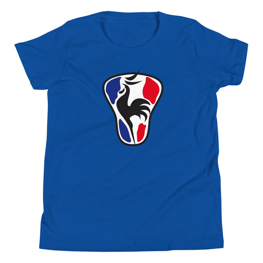 Youth France Lacrosse Bella + Canvas T-shirt