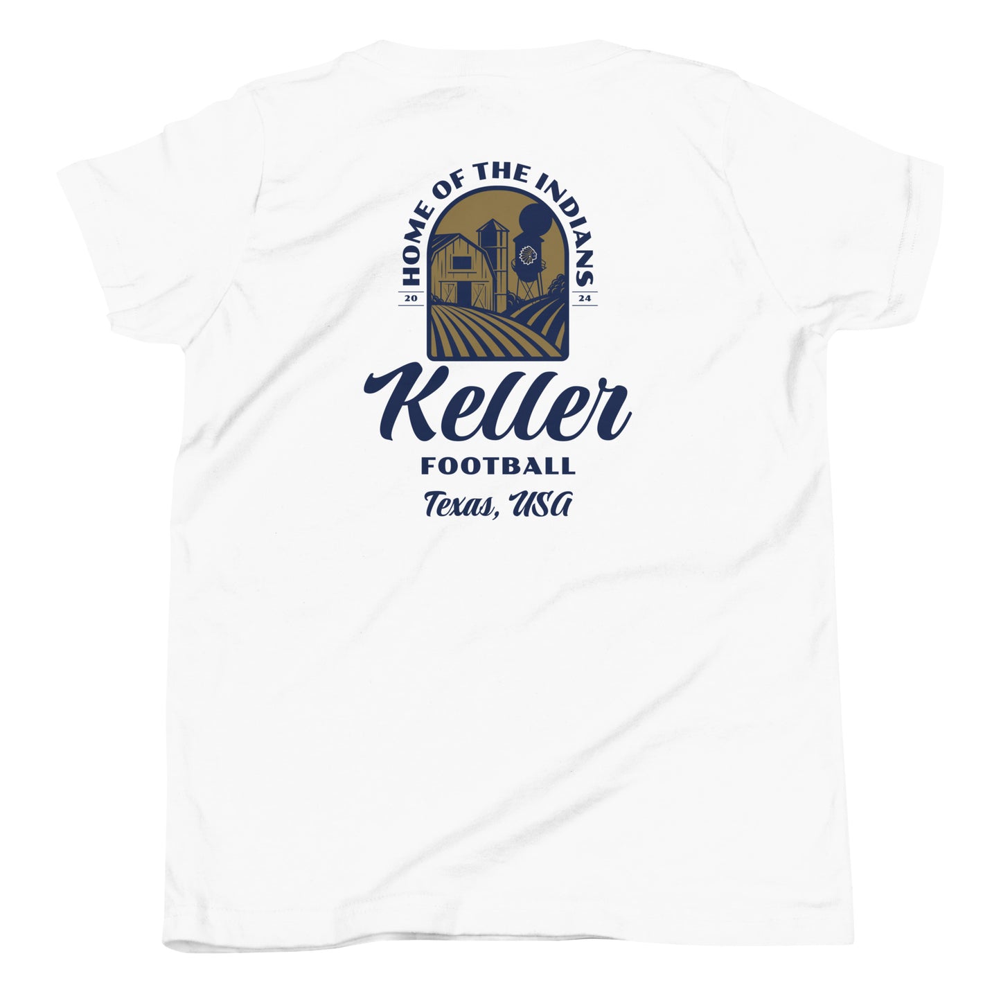 Youth Keller Football Bella + Canvas T-Shirt