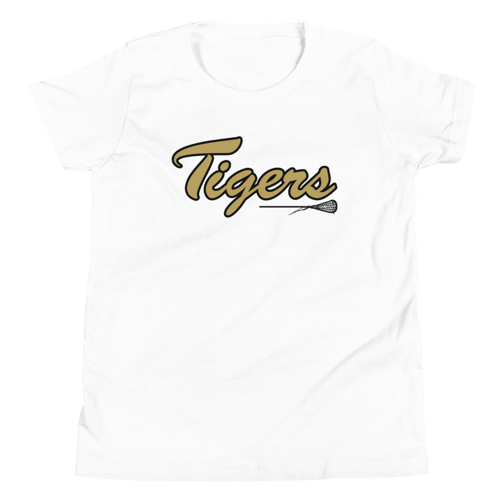 Youth Drip Tigers Lacrosse Bella + Canvas Short Sleeve T-Shirt