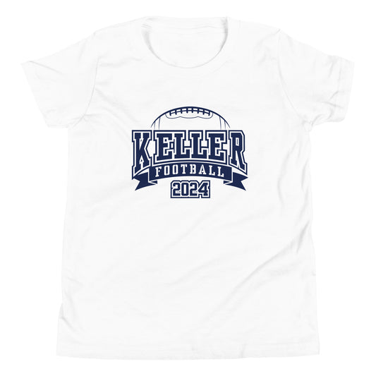 Youth Keller Football Bella + Canvas T-Shirt
