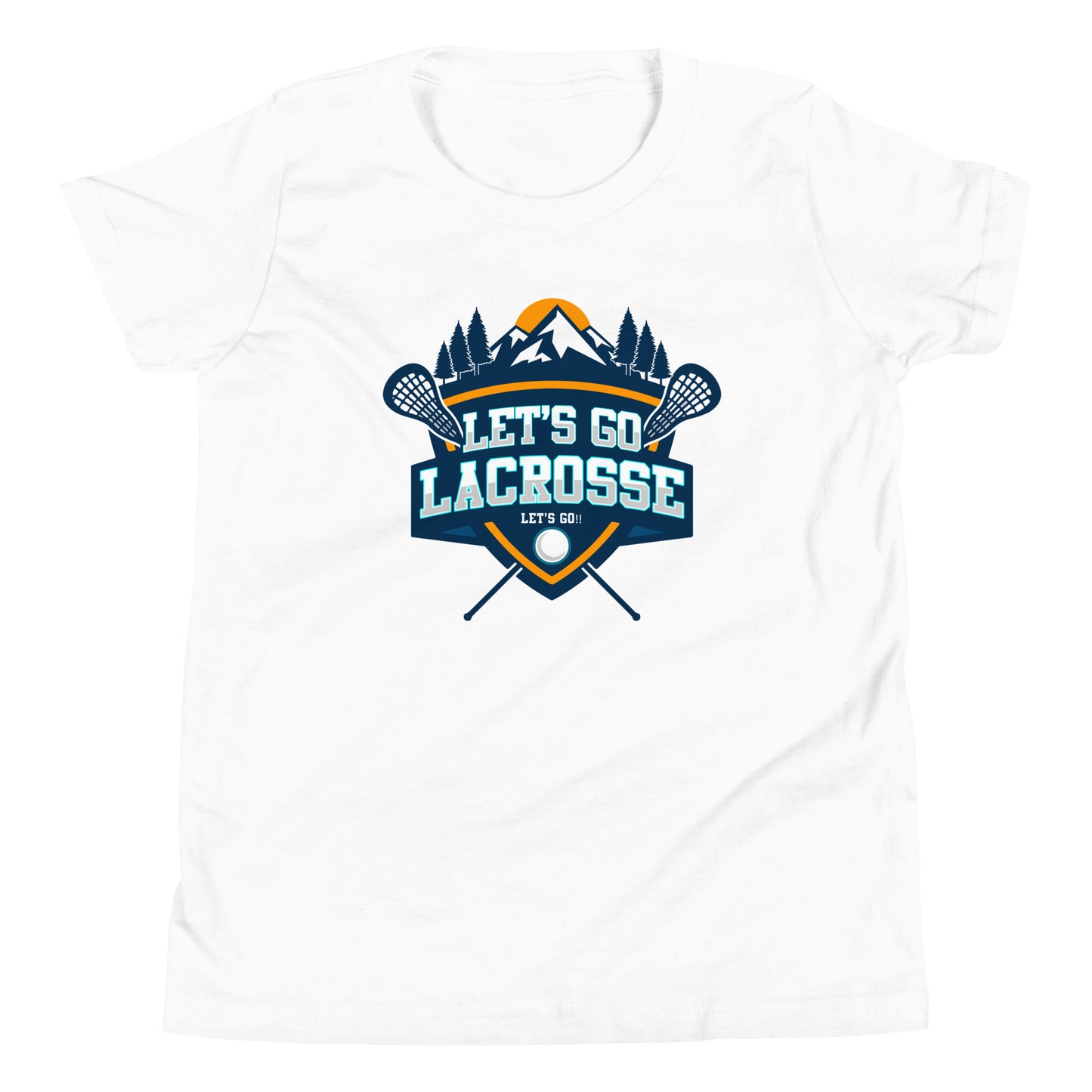 Youth Let's Go Lacrosse Bella + Canvas T-shirt