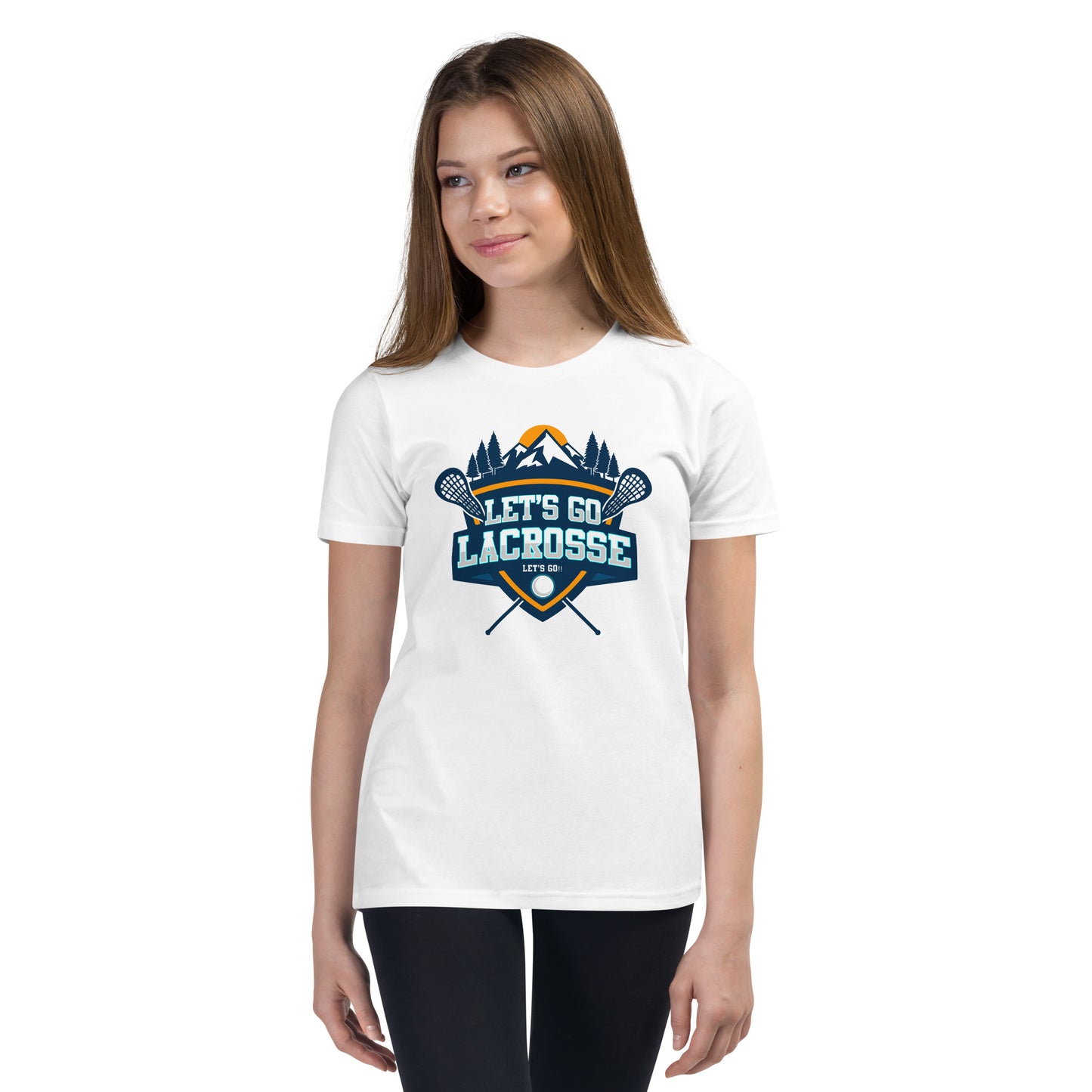 Youth Let's Go Lacrosse Bella + Canvas T-shirt