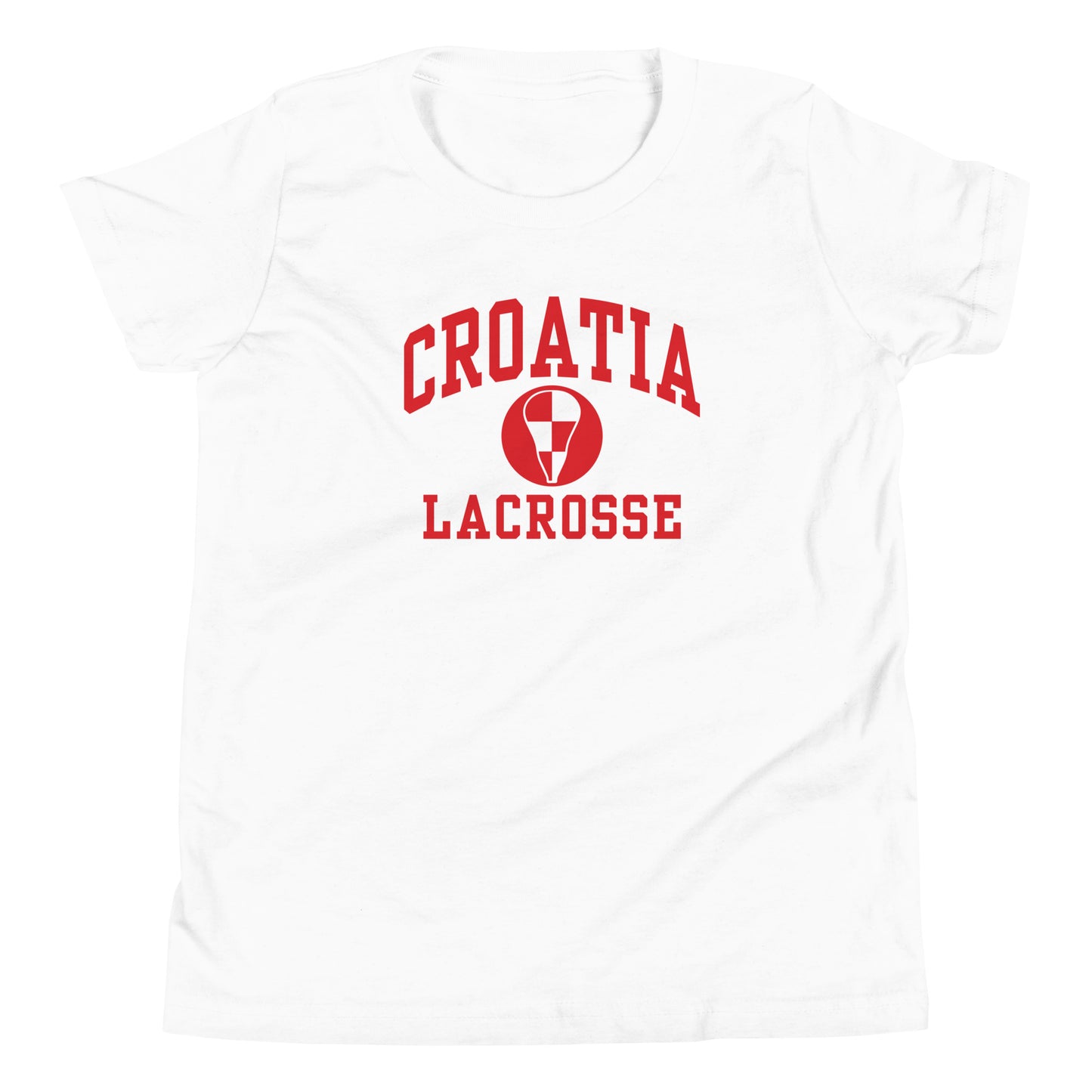Youth Croatia Lacrosse Bella + Canvas T-shirt