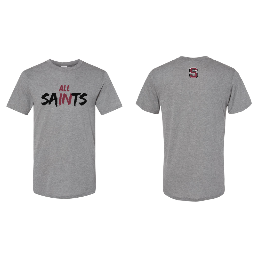 All Saints Tee — Youth Grey Heather