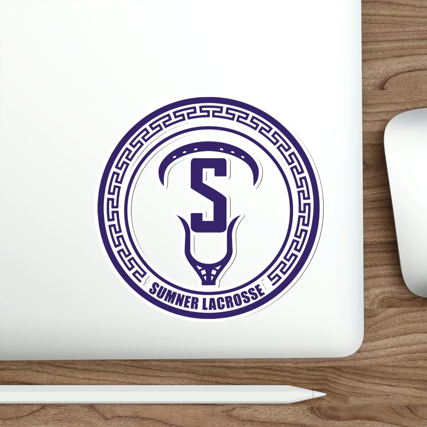 Sumner Spartans Lacrosse Die-Cut Stickers