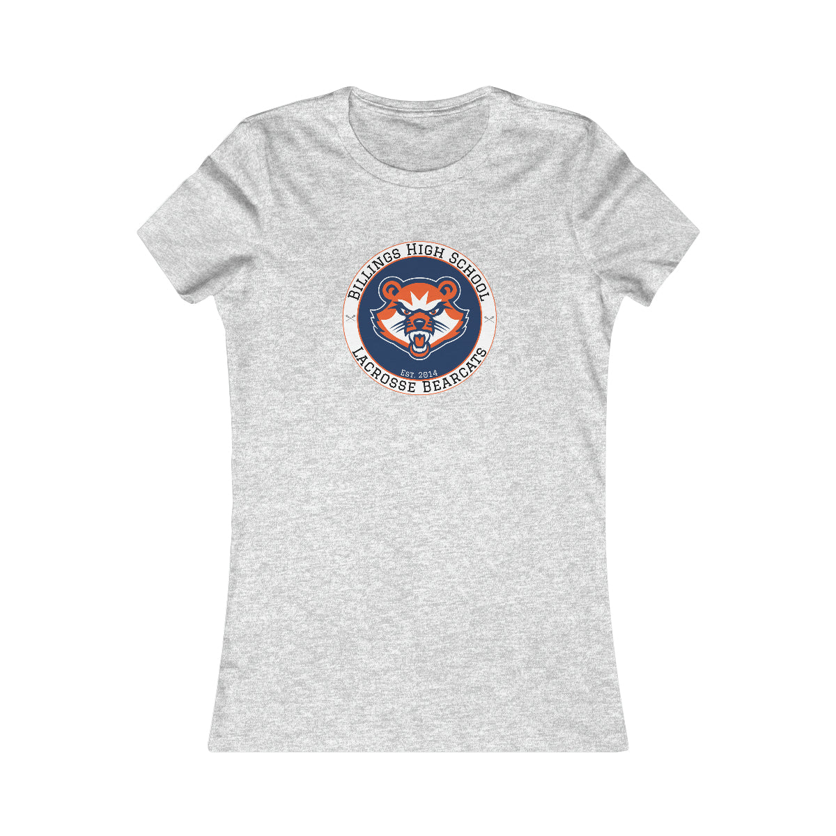 Women's Billings Bearcats Lacrosse Bella + Canvas Short Sleeve Cotton Tee