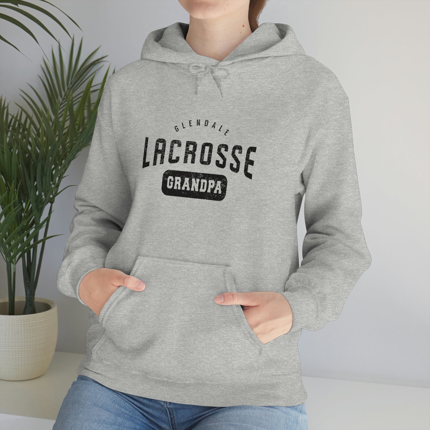 Adult Glendale HS Lacrosse Gildan Heavy Blend™ Hooded Sweatshirt - Grandpa