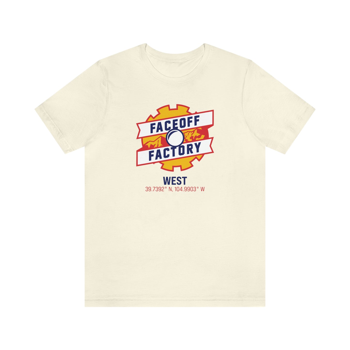 Adult Faceoff Factory Bella + Canvas Short Sleeve Cotton Tee - West