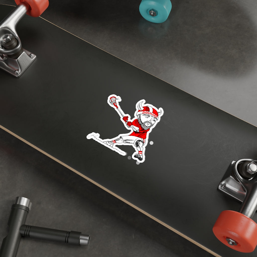 Danish Lacrosse Die-Cut Stickers