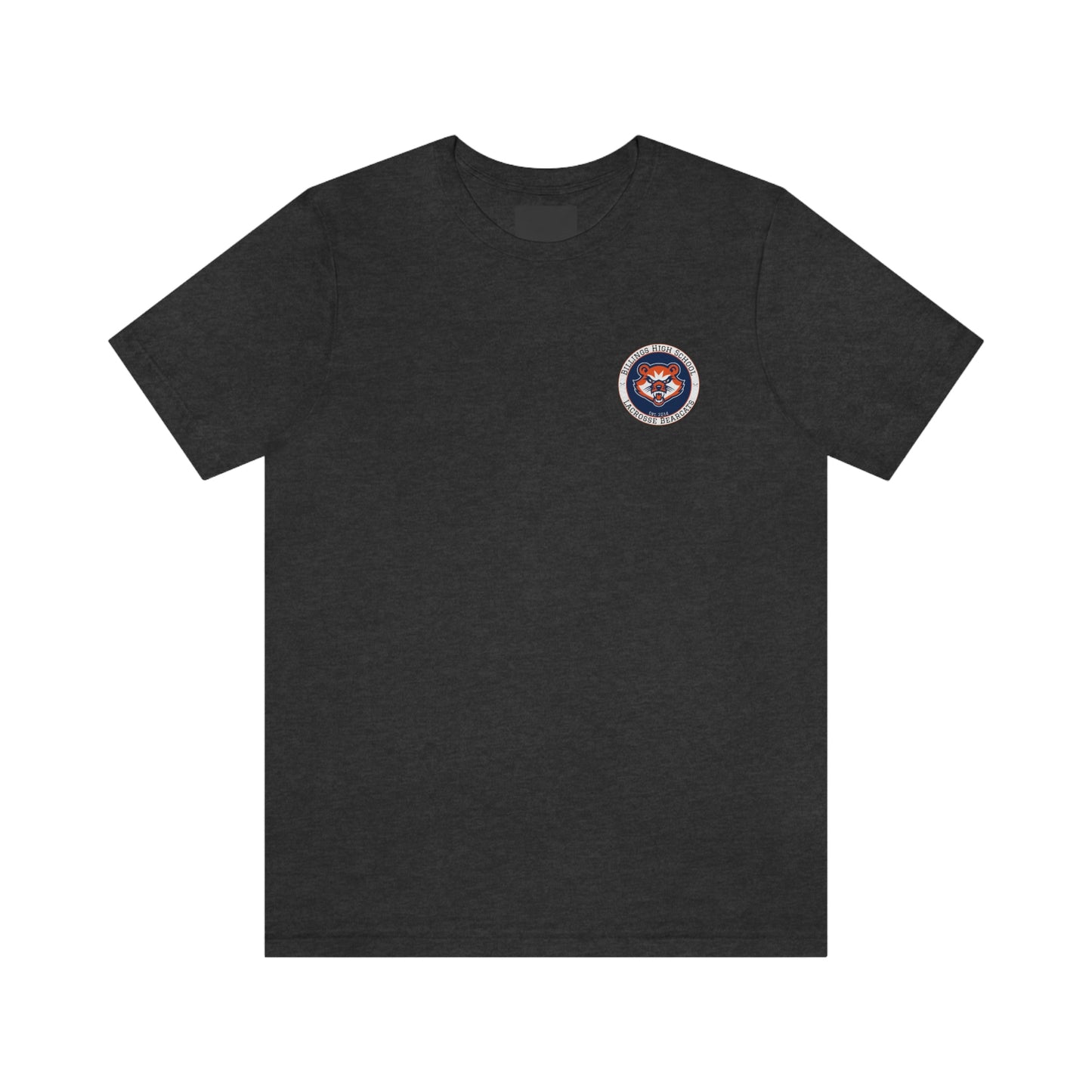 Adult Billings Bearcats Lacrosse Bella + Canvas Short Sleeve Cotton Tee