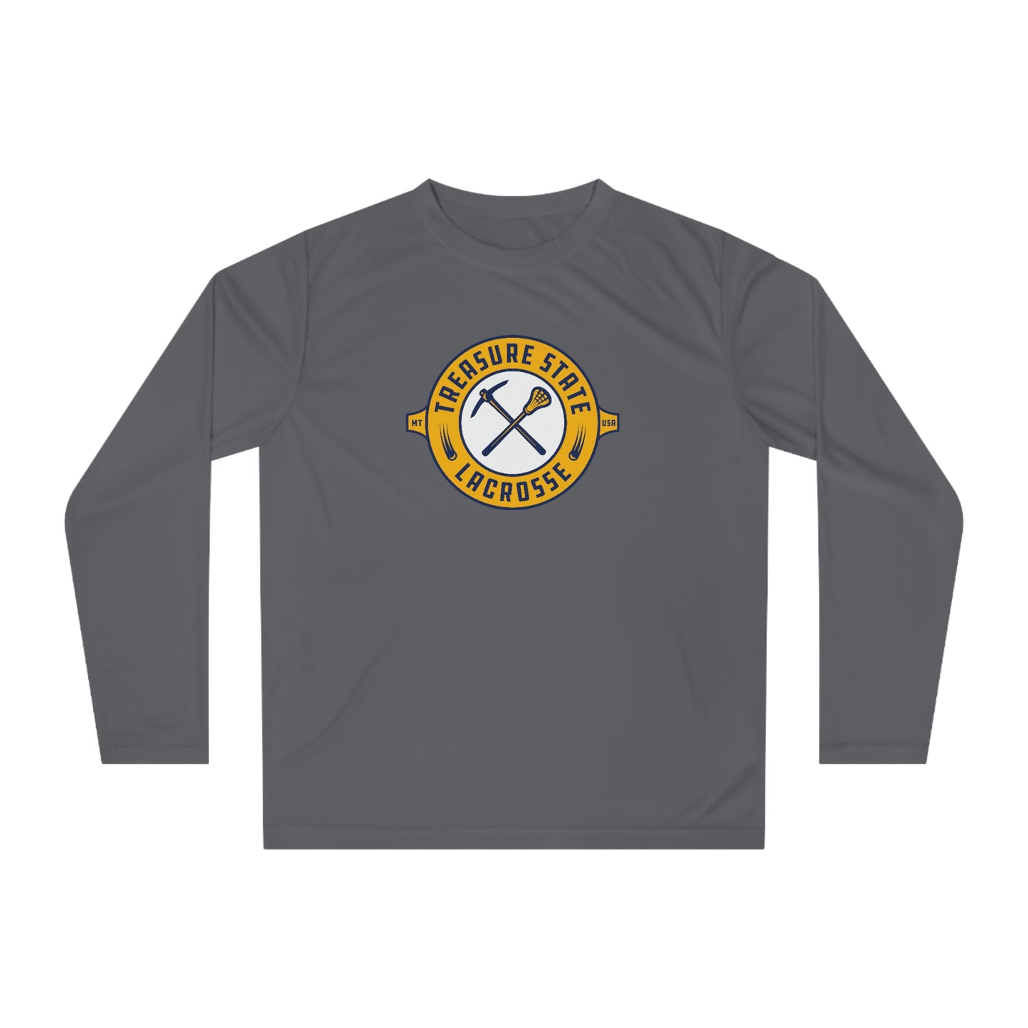Adult Treasure State Lacrosse 365 Performance Long Sleeve Shirt