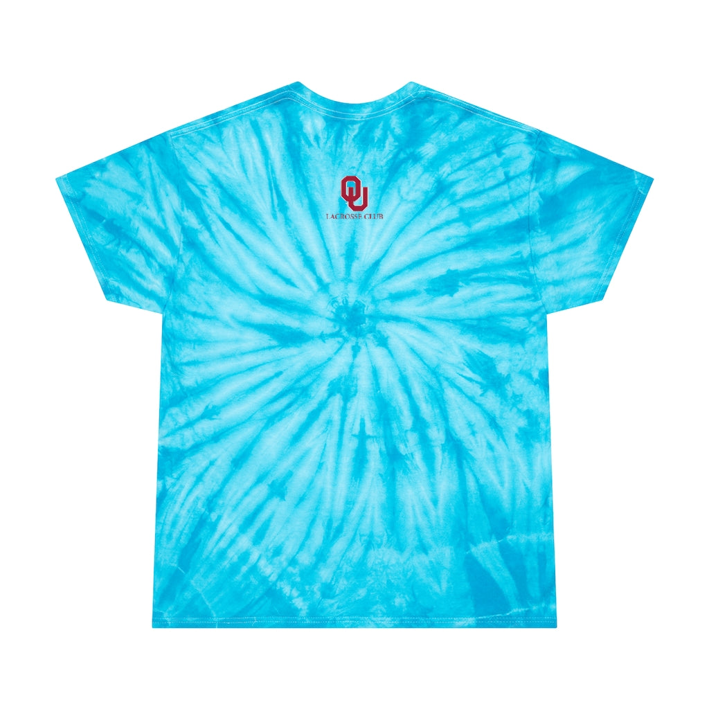Adult Oklahoma University Lacrosse Tie-Dye Dancing Bear Tee