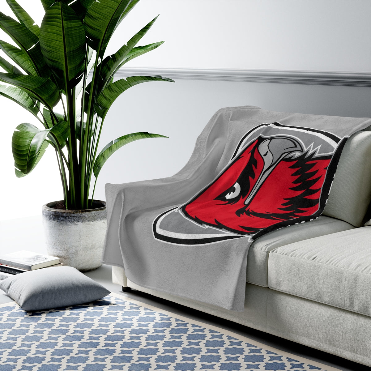 Bountiful Lacrosse Velveteen Plush Blanket