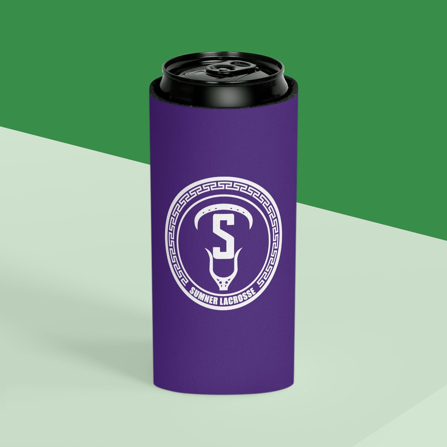 Sumner Spartans Lacrosse Can Cooler 3-pack