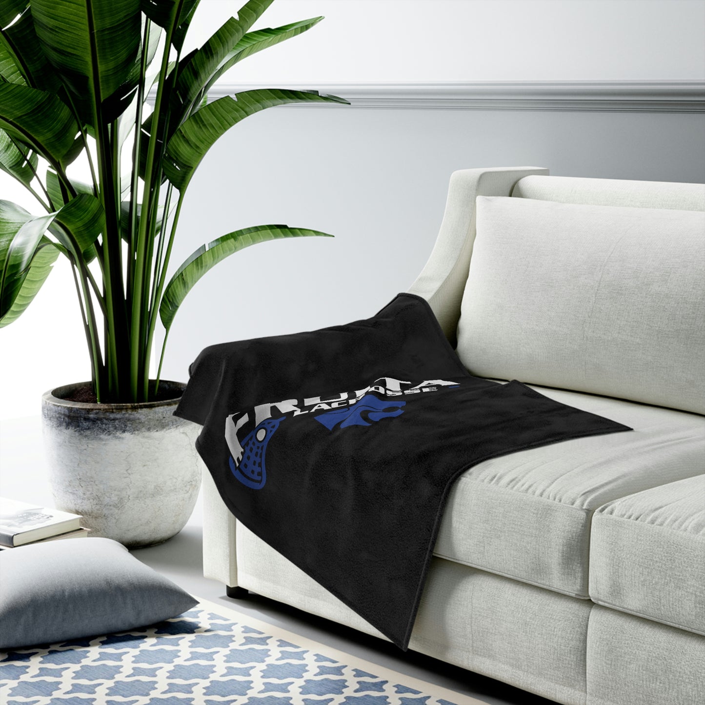 Fruita Lacrosse Velveteen Plush Blanket