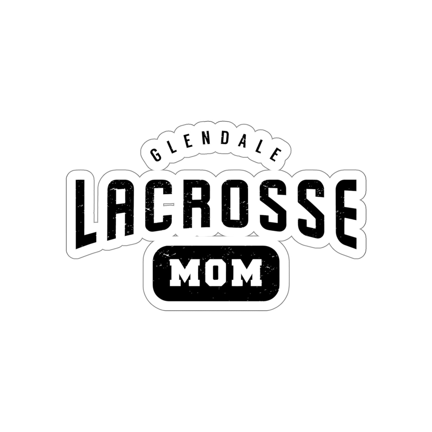 Glendale HS Lacrosse Die-Cut Stickers - Mom