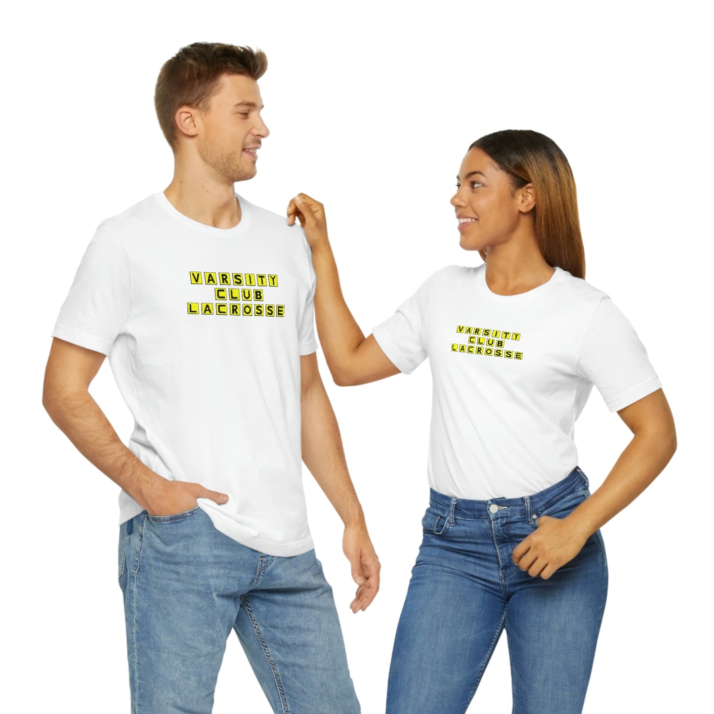 Adult Varsity Club Lacrosse Bella + Canvas Short Sleeve Cotton Tee - Waffle
