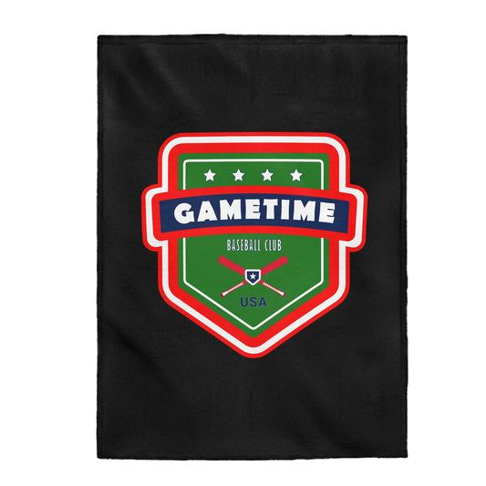 Gametime Baseball Club Velveteen Plush Blanket