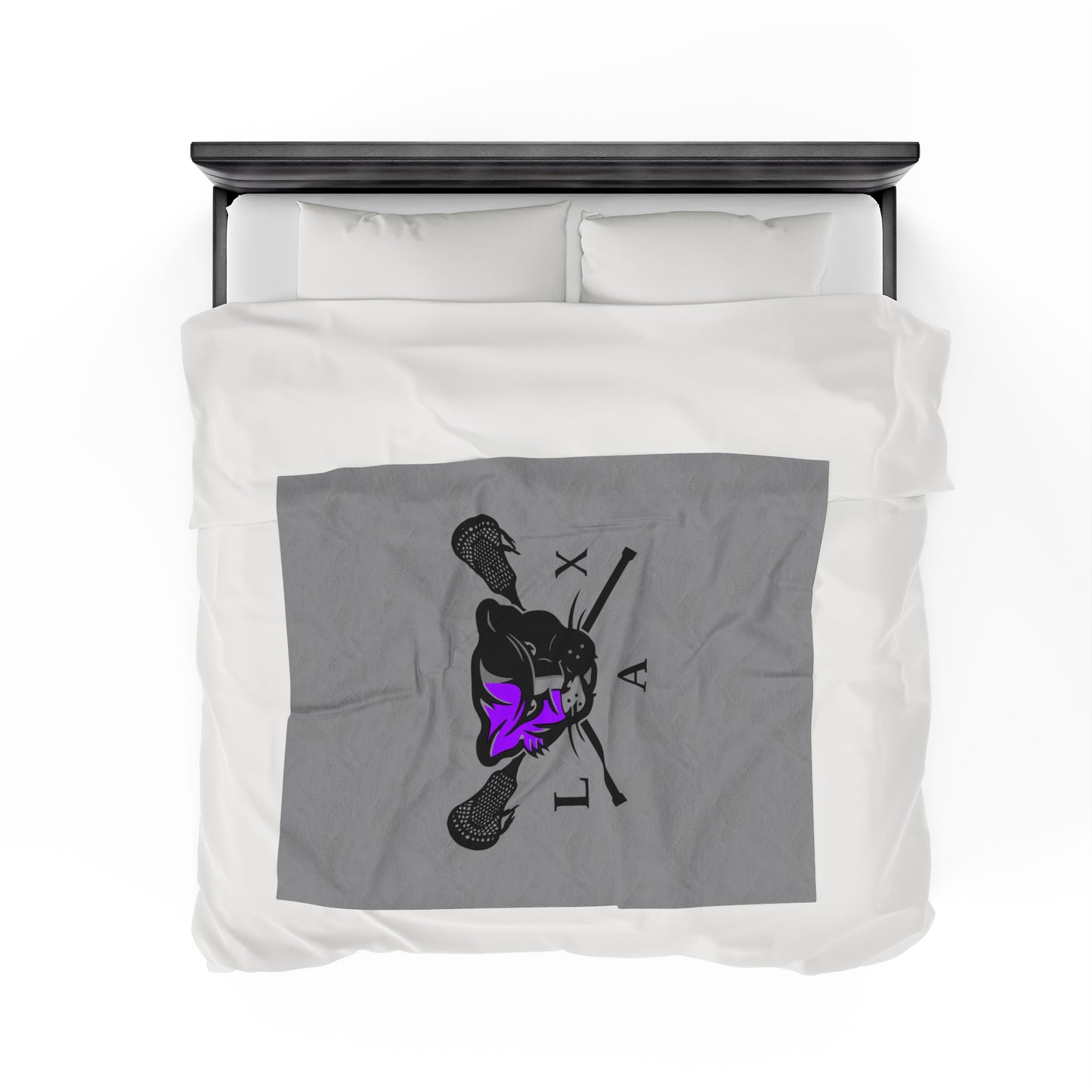 LaxCats Velveteen Plush Blanket