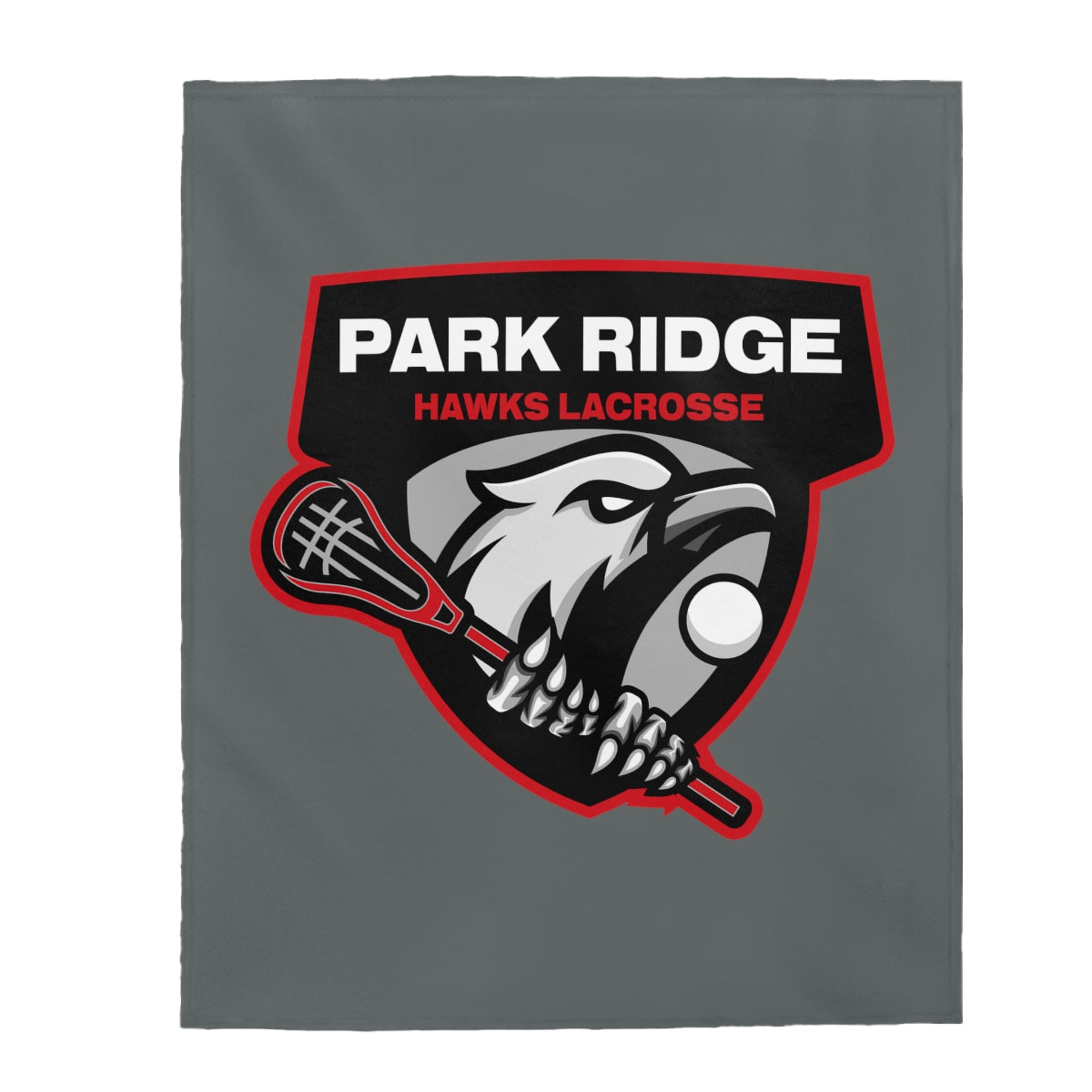 Park Ridge Lacrosse Velveteen Plush Blanket