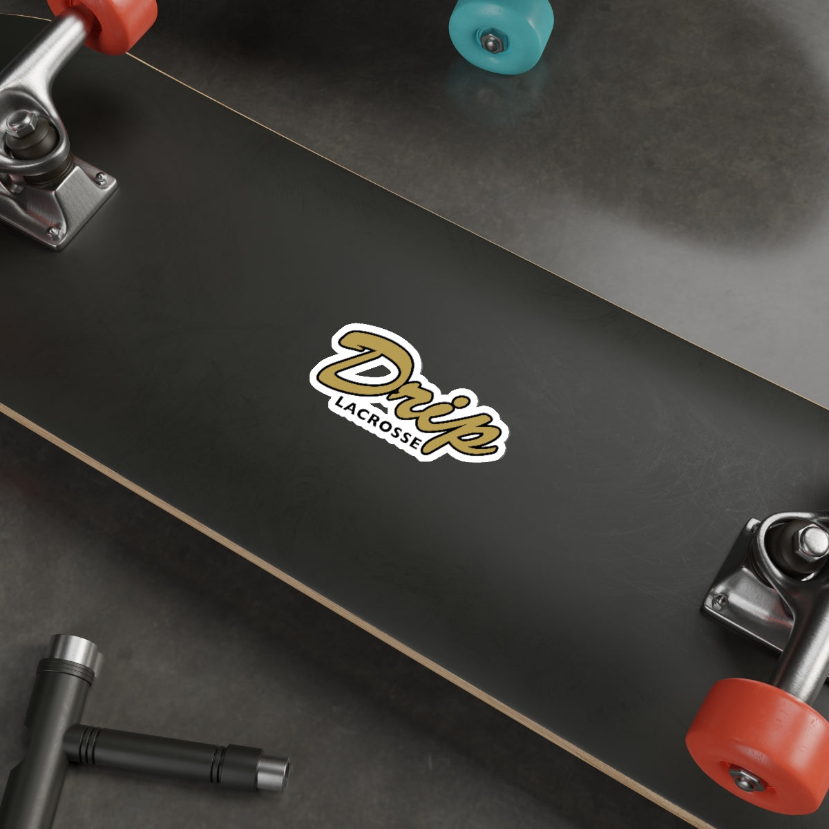 Drip Lacrosse Die-Cut Sticker