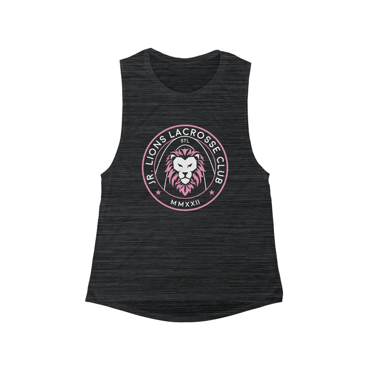 Women's Jr. Lions Lacrosse Bella + Canvas Flowy Scoop Muscle Tank