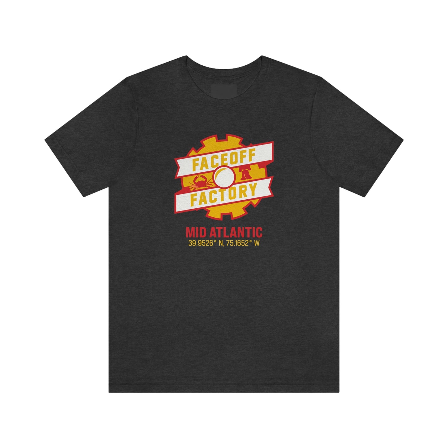 Adult Faceoff Factory Bella + Canvas Short Sleeve Cotton Tee - Mid Atlantic