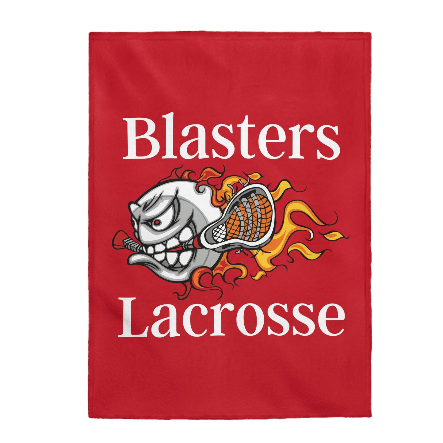 Blasters MS Lacrosse Velveteen Plush Blanket