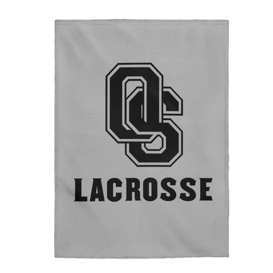 Old Saybrook Lacrosse Velveteen Plush Blanket