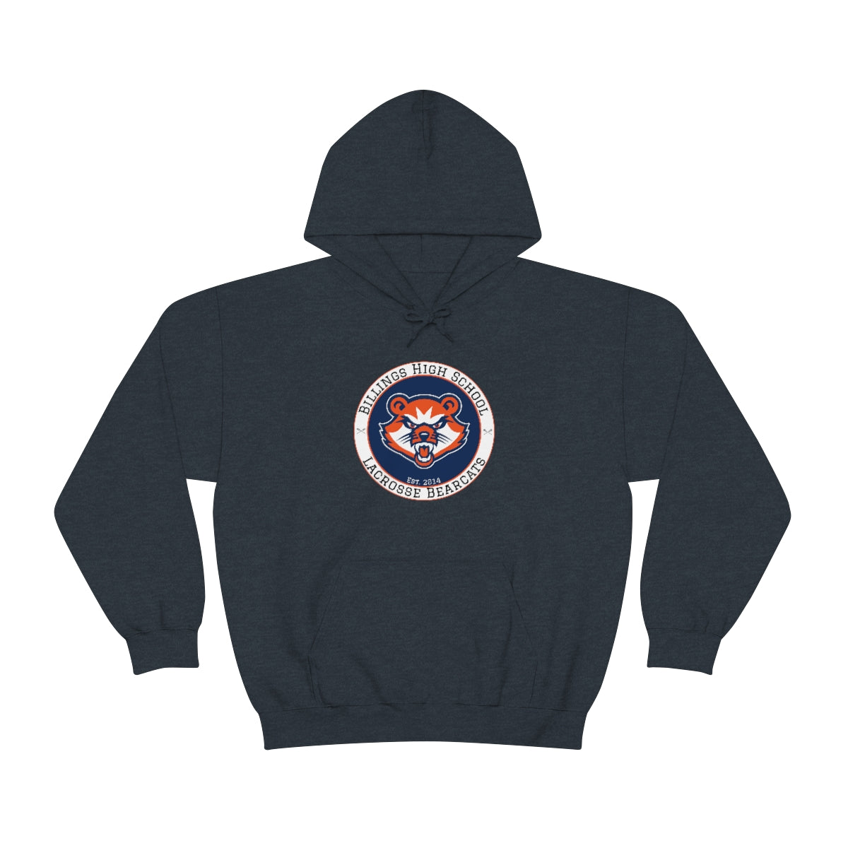 Adult Billings Bearcats Lacrosse Gildan Heavy Blend™ Hooded Sweatshirt