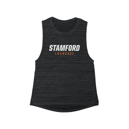 Women's Stamford Lacrosse Bella + Canvas Flowy Scoop Muscle Tank
