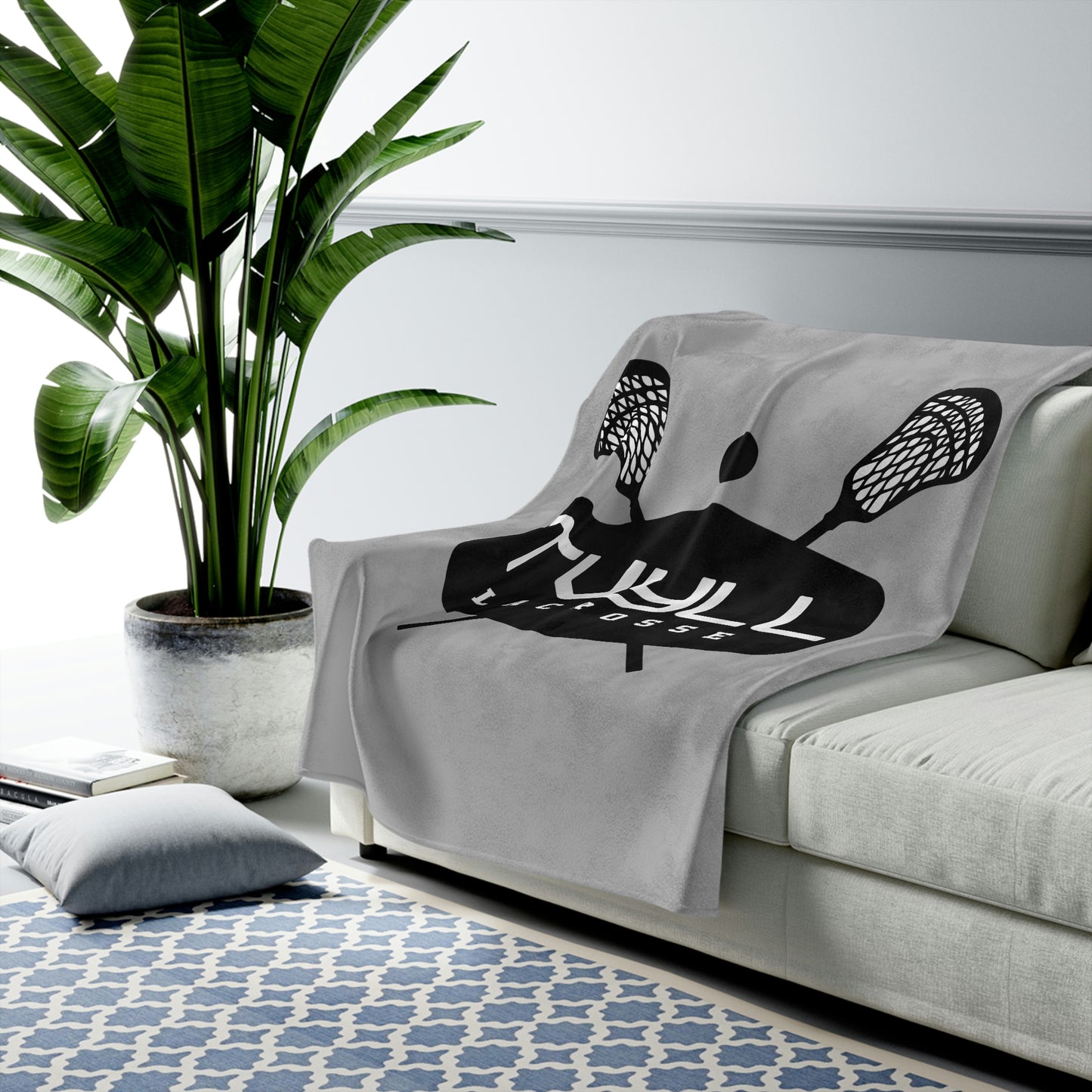 TVYLL Lacrosse Velveteen Plush Blanket