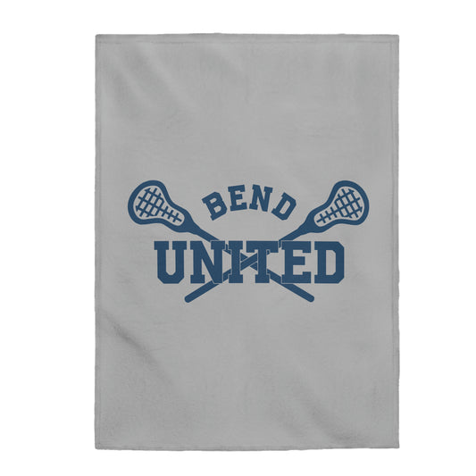 Bend United Lacrosse Velveteen Plush Blanket