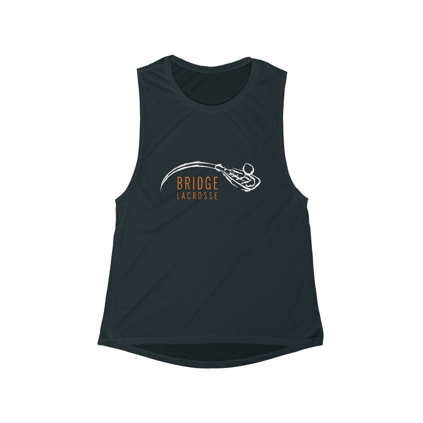 Women's Bridge Lacrosse Bella + Canvas Flowy Scoop Muscle Tank