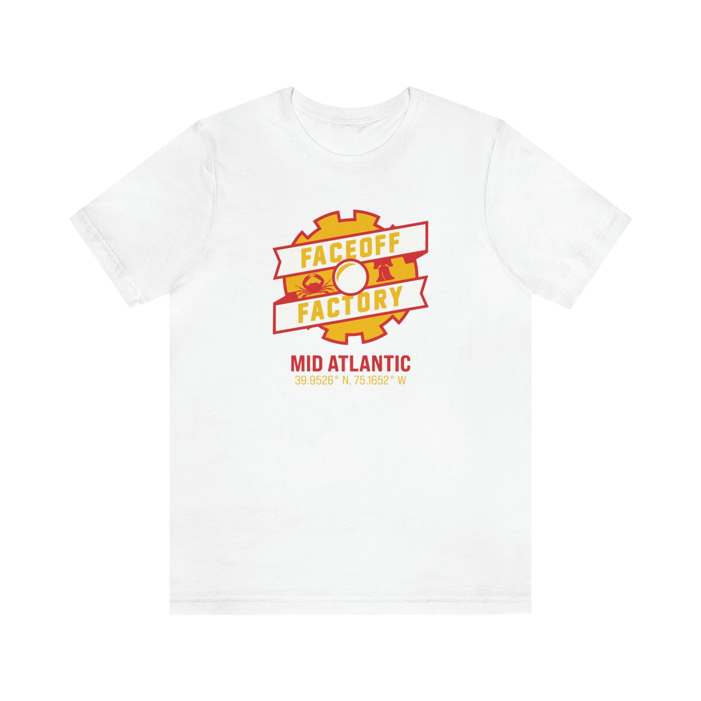 Adult Faceoff Factory Bella + Canvas Short Sleeve Cotton Tee - Mid Atlantic