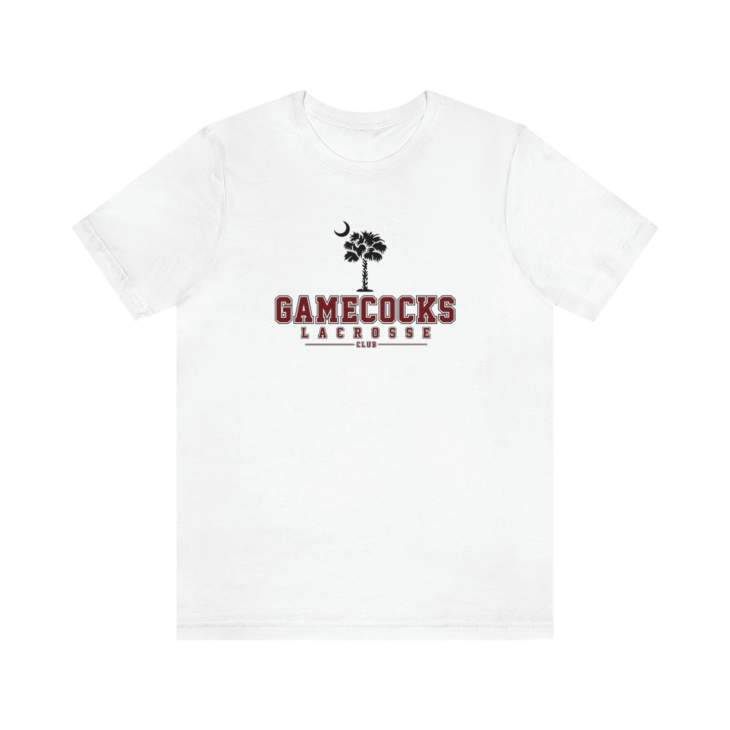 Adult Gamecocks Lacrosse Bella + Canvas Short Sleeve Cotton Tee